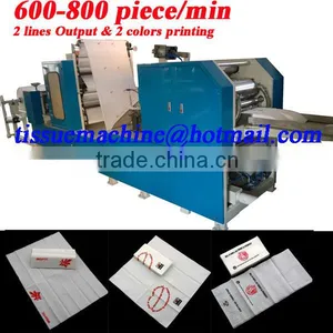 2lines Output Automatic Embossing High Speed Printing Premium Dinner Napkin Machine thumbnail-1