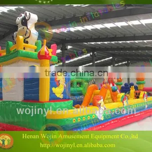 Wojin New Design Inflatable Kids Party Lovely Dairy Cow Jumping Bounce House thumbnail-3
