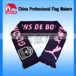 Acrylic Custom Knitting Scarf With Jacquard Logo thumbnail-1