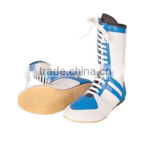 Custom Design PVC Sole Genuine Leather Boxing Shoes thumbnail-1