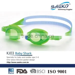 Baby Shark Design Junior/Kid/Children Comfortable Swimming Goggles thumbnail-3