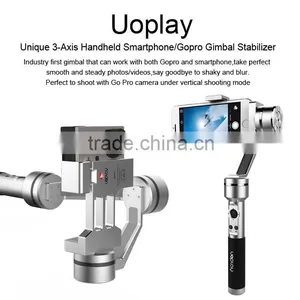 OFFICAL Aibird Uoplay 3 Axis Smartphone Gimbal Video Camera Stabilizer With RC Radio Controller Bluetooth Connection Module thumbnail-4
