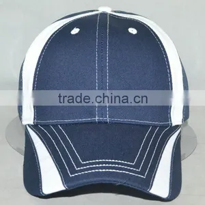 Half Dry Fit Half Cotton Cap Popular Model Design Navy&white Cap thumbnail-1