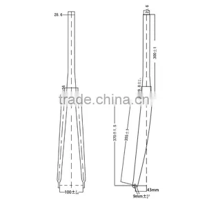 Fixed Gear Carbon Fork,700C Carbon Road Bike Fork thumbnail-2