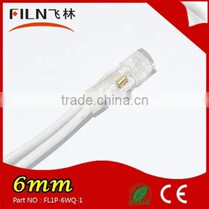 Plastic High Light 8mm 24v Yellow Blue Red Green White Led Control Panel Indicator Light thumbnail-2