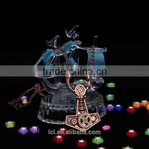 New Arrival Pop Steampunk Anchor Chain Statement Necklace With Gear Wheel 2015 Yiwu Fashion Jewelry Hot Sale thumbnail-3