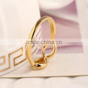 Alloy Plated Girl's Lovely Jewelry Bowknot Rings Gold thumbnail-4