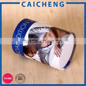 Custom Cylinder Cardboard T-shirt Packaging Box thumbnail-5