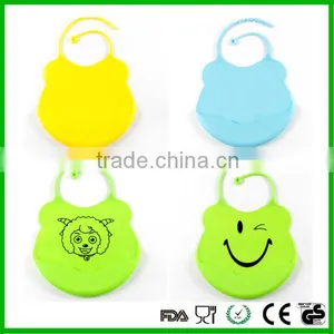 Adjustable Printed Silicone Baby Bibs thumbnail-2
