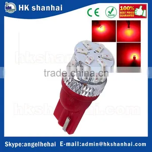 Led T10 White Wedge Amber Yellow 194 168 2825 W5W LED Super Bright SMD3014 T10 Led Car Lights Bulbs thumbnail-1