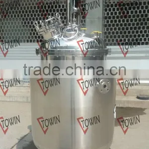 Jacketed Stainle Steel Vacuum Homogenizer Emulsifier Blender Tank With Platform/Cream Emulsifying Tank Manufacturer thumbnail-4