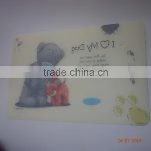 Custom Size for Dog Food Mat Well Keep Floor Clean Eco-friendly pp Material thumbnail-1