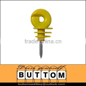 Electric Fence Ring Insulator Horse Fence Ring Insulator for Electric Horse Fence,M6 Thread,yellow thumbnail-1
