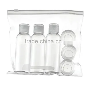 4 pc TRAVEL KIT Empty Bottles Liquid Spray Pump Squeeze Lotion Container ST-14 thumbnail-3