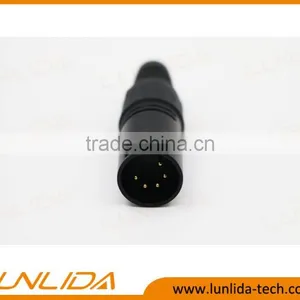 5 Golden Pins Male XLR Connector for Enail-Black thumbnail-2