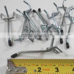 PEG BOARD HOOKS 2" LENGTH BLACK TIP 4MM THICK thumbnail-1