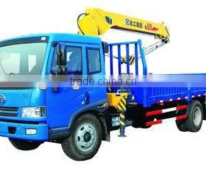 NEW! XCMG 6.3 Tons Telescopic Boom Truck Mounted Crane thumbnail-1