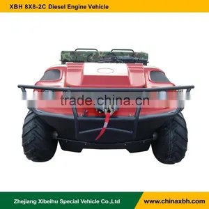 XBH 8X8-2C Diesel-engine Vehicle Transportation Cart Amphibious All Terrain Vehicle ATV thumbnail-2