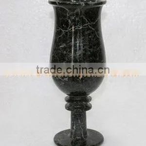 MARBLE WINE GLASSES GOBLETS thumbnail-1
