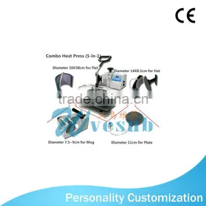 2015 HOT Sale High-quality Multifunctional Combo Sublimation Press Machine 5 in 1 thumbnail-1