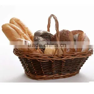 Wholesale Willow Wicker Bread Basket With Handle thumbnail-1
