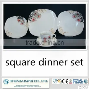 Porcelain Type Dinner Set Square Shape thumbnail-1