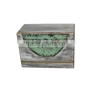 Wooden Old Style Storage Box Wooden Distressed Box Cheap Wooden Boxes thumbnail-4