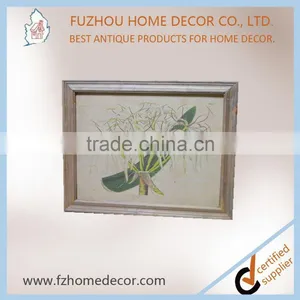 Classical Linen Printing Wall Wooden Picture Frame With High Quanlity thumbnail-4