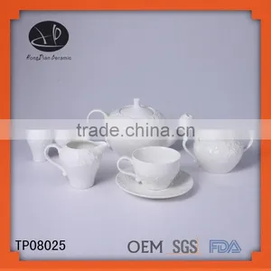 High Quality Flower Design Ceramic Gift Tea Set for Family, Porcelain Miniature Tea Sets thumbnail-1