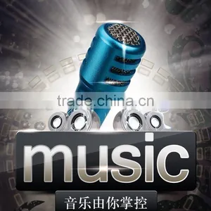 Mini Portable Fashionable Cellphone Microphone With Earphones, Factory Price Mini Cellphone Microphone For Singing thumbnail-1