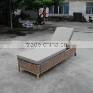 Rattan Patio Furniture Outdoor Wicker Chaise Sun Lounge Bed (BM-573) thumbnail-1