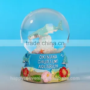 2015 Newest Shark Scene Water Glass Snow Ball thumbnail-2
