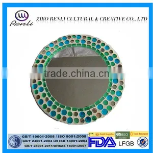 Hanging Wall Decor Souvenir Pocket New Colored Mosaic Fancy Wall Mirror thumbnail-1