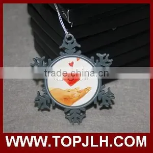 Promotion Dye Sublimation Photo Print Christmas Snowflake Decoration thumbnail-3