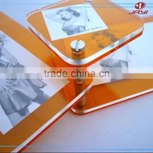 Wholesale Custom Handmade Round Shape Acrylic Photo Frame thumbnail-5