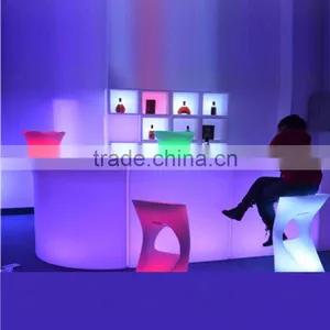 Comfort Hot Quality Pe Plastic Led Furniture Bar Counter thumbnail-1