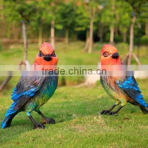 Factory Promotion Life Size Resin Parrot Fiberglass Animals for Sale thumbnail-5