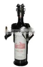 Wrought Iron Wine Bottle Holder J015 thumbnail-1