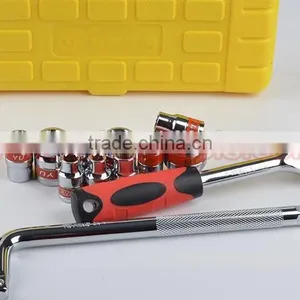 13pcs Socket Set Ratchet Wrench (1/2" ) CRV Tools Set for Auto Repair thumbnail-5
