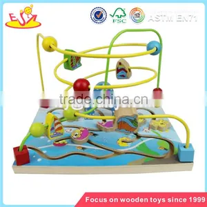 Wholesale New Fashion Wooden Beads Toy Hottest Kids Wooden the Sea Around Beads Toy W11B052 thumbnail-1