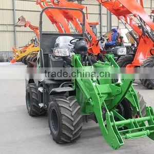 Low Price Good Quality Wheel Loader for Sale 4WD Without Cabin thumbnail-3