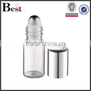 Wholesale 8ml 10ml 12ml 15ml Silver Aluminum Cover Roll on Fragrance Perfume Bottle Cosmetic Clear Empty Bottle of Perfume thumbnail-2