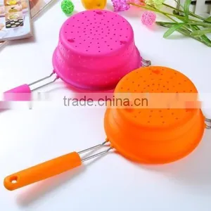 Kitchen Tools Strainers and Colanders Collapsible Silicone Colander thumbnail-5