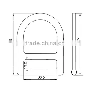 Hot Forged Steel D Ring For Safety Connection thumbnail-2