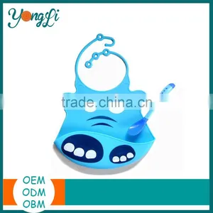 Wholesale Custom Eco - Friendly Soft Adult Cotton Waterproof Silicone Baby Bib thumbnail-2