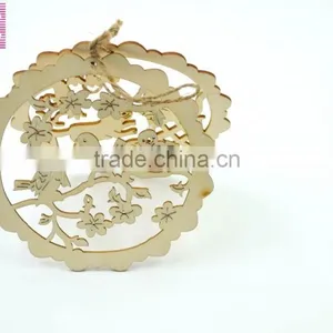 2016 Die Cut Christmas Wood Laser Key Craft Piece Deco thumbnail-3