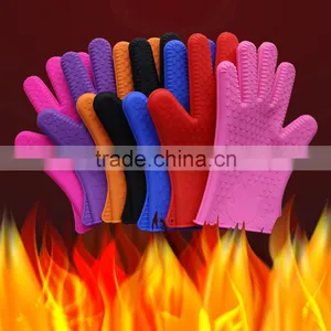 Long Oven Glove Cooking Pinch Grips, Silicone Pot Holder Gloves thumbnail-1