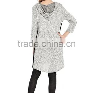 Kids Apparel Wholesale High Quality Custom Plain Blank Sports Spring Girls Long Sleeve Hoodie Dress China Suppliers thumbnail-3