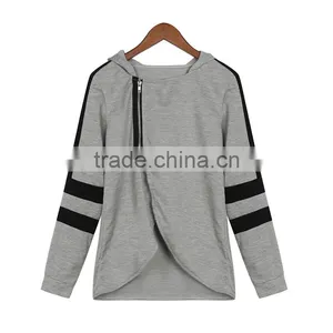 Two Piece Set Women Tracksuits Sportsuit 2016 Autumn Ladies Zipper Split Hooded Sweatshirts thumbnail-4