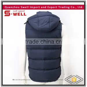 2016 Wholesale Winter Name Brand Custom Winter Men Down Vest thumbnail-2